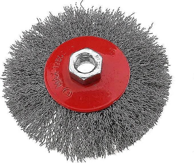 Brosse mtallique pour meuleuse d'angle M14 - 11,4 cm