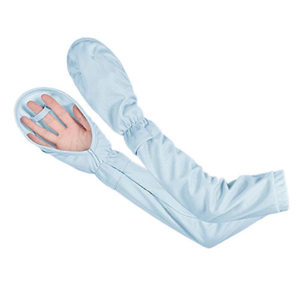 Women's ice silk sunscreen gloves Summer driving sunscreen arm sleeve UV protection arm sleeve