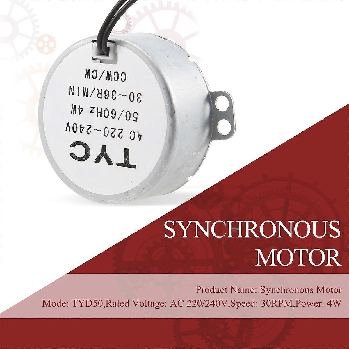 AC 220/240V 30RPM 4W CCW/CW Two Way Controlled Synchronous Motor ...