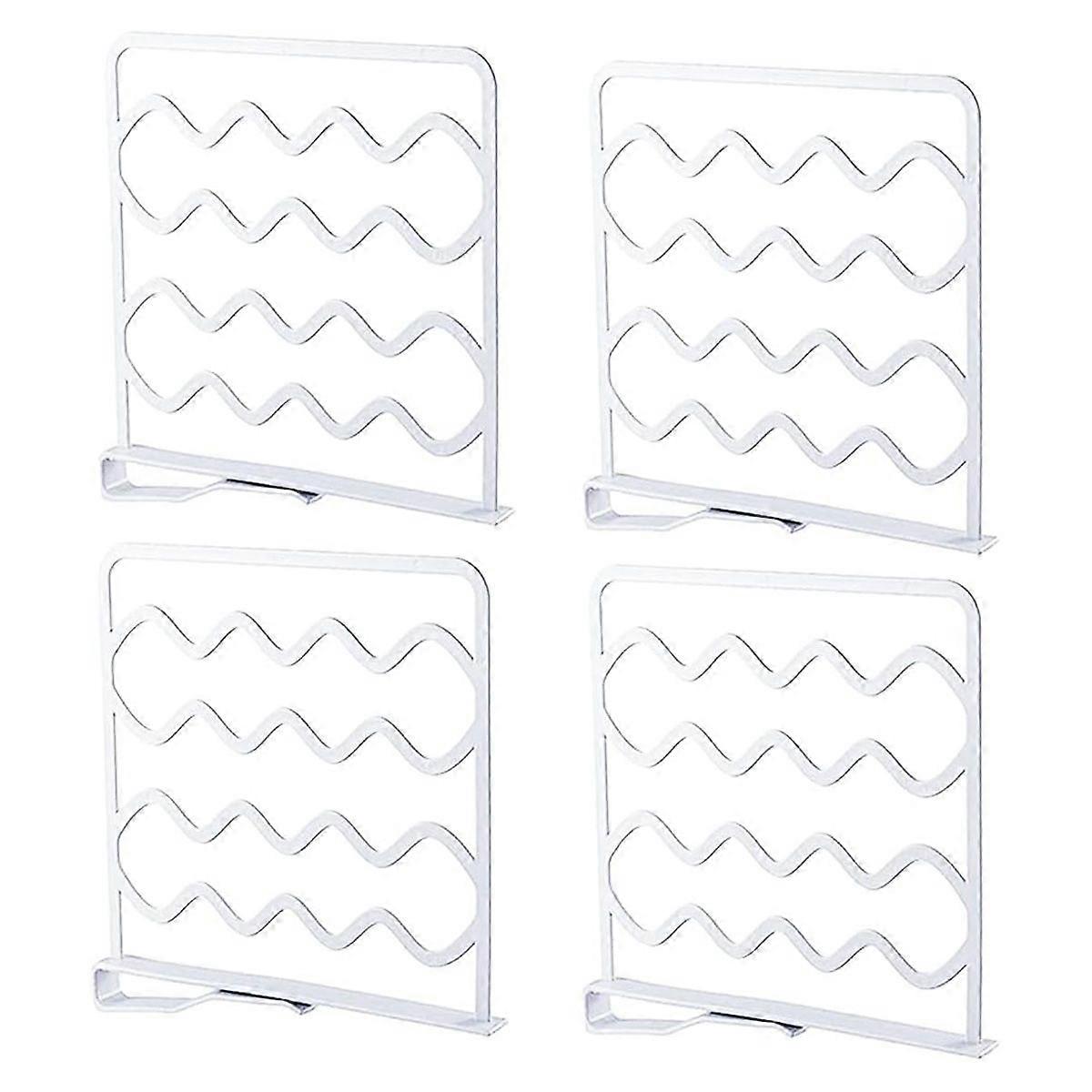 4pcs Shelf dividers Cupboard shelf dividers Shelf dividers for the wardrobe for storage and organization in bedrooms, bathrooms