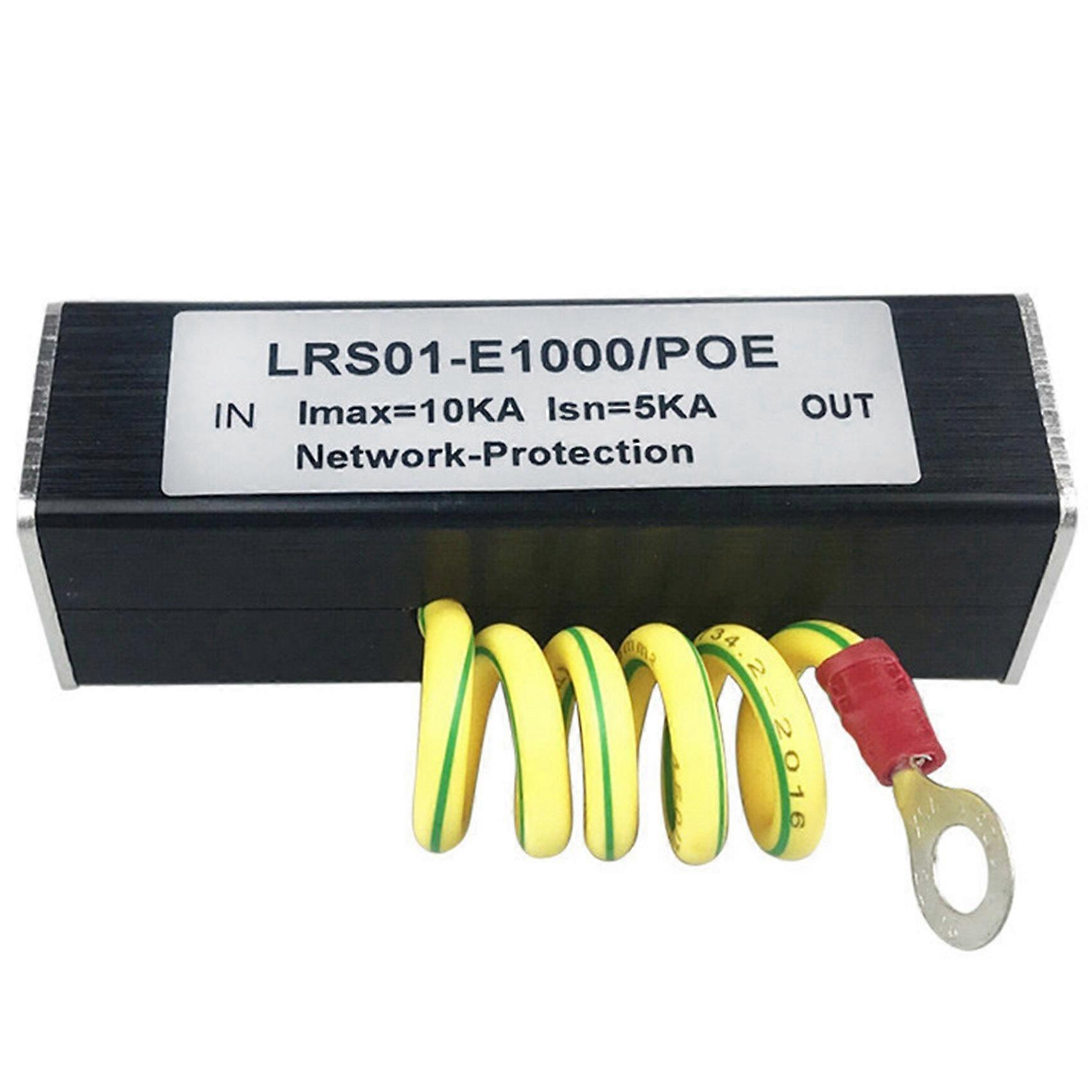 100/1000M POE IP Camera Network POE Switch RJ45 & POE Surge Protector Protection Device Arrester SPD