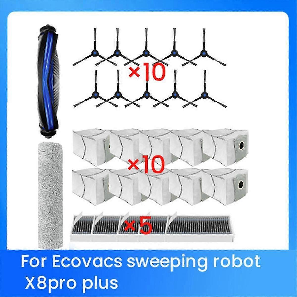 27Pcs Ultra Accessories for X8pro Plus Sweeper Accessories
