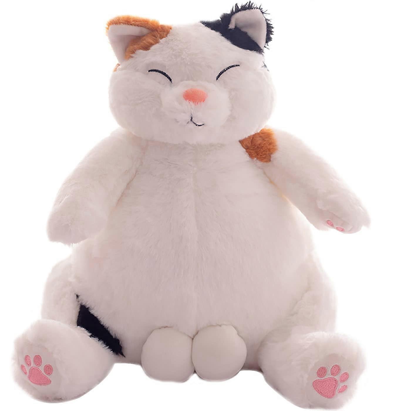 Soft Cute Cat Plush Toy 13.7-Inch Throw Pillow, Cat Plush Pillow, Party Decoration, Soft Plush Material