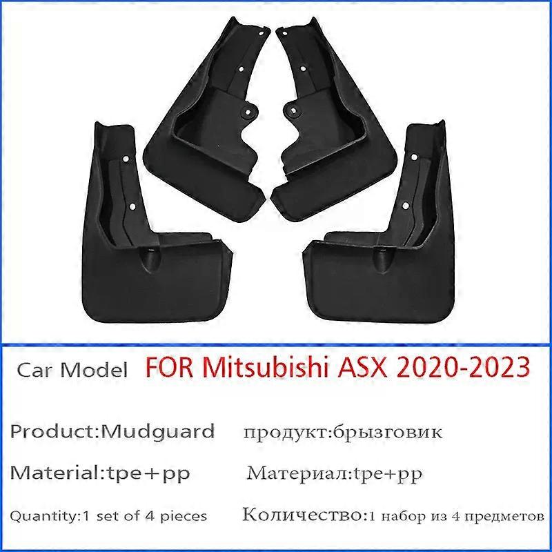 con FOR Mitsubishi ASX 2020 2021 2022 2023 Mudguard Fender Mud Flap Guards Splash Mudflaps Car Accessories Front Rear 4pcs