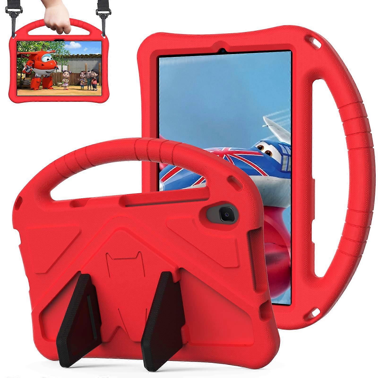 Kids Case for Google Pixel 11 Inch , Light Weight Shock Proof with Convertible Handle  Strap, Red