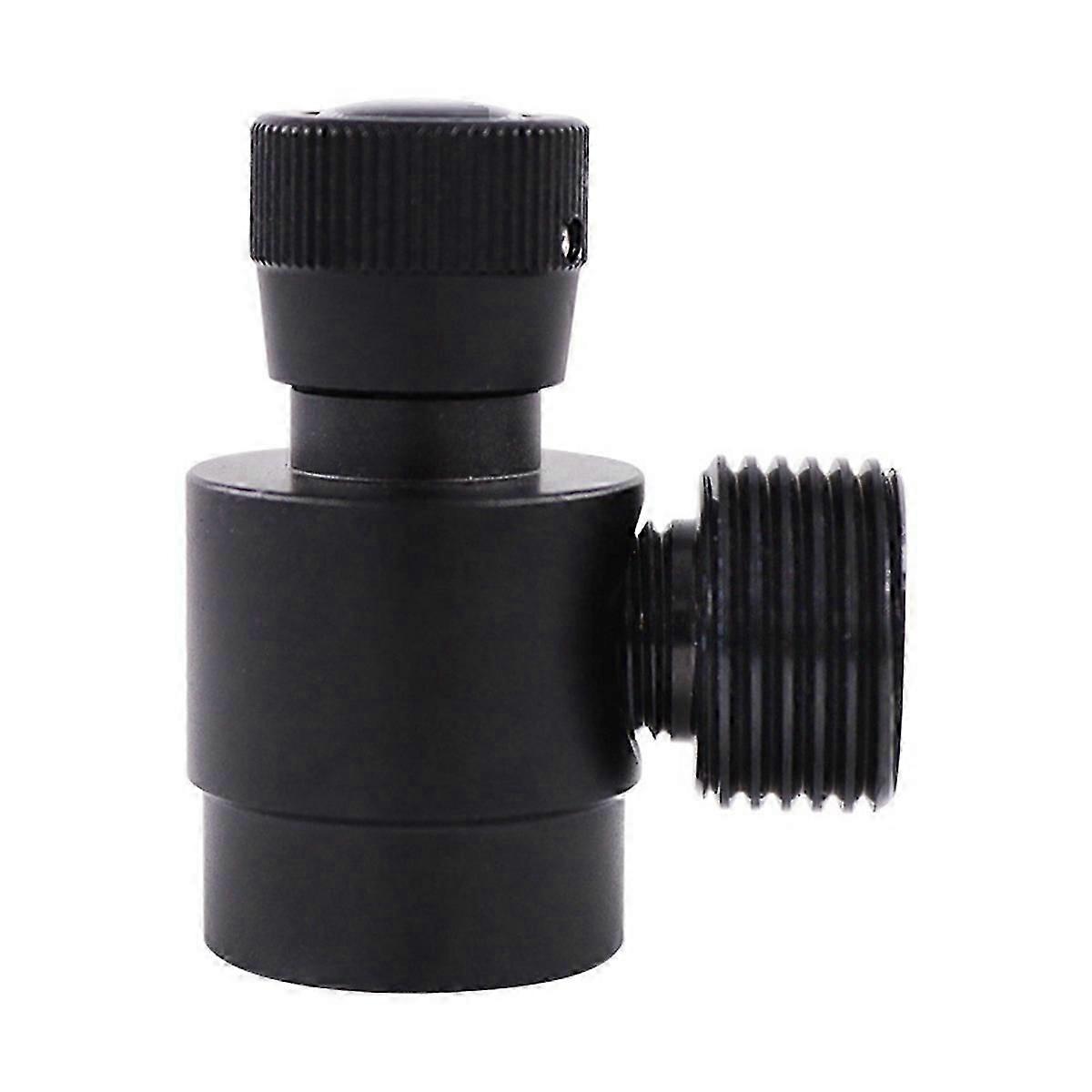 CO2 Cylinder Refill Adapter, Self-Made Gas Cylinder Regulator M10X1 to W21.8-14 Adapter for ,CO2,Mixed Gas,Black