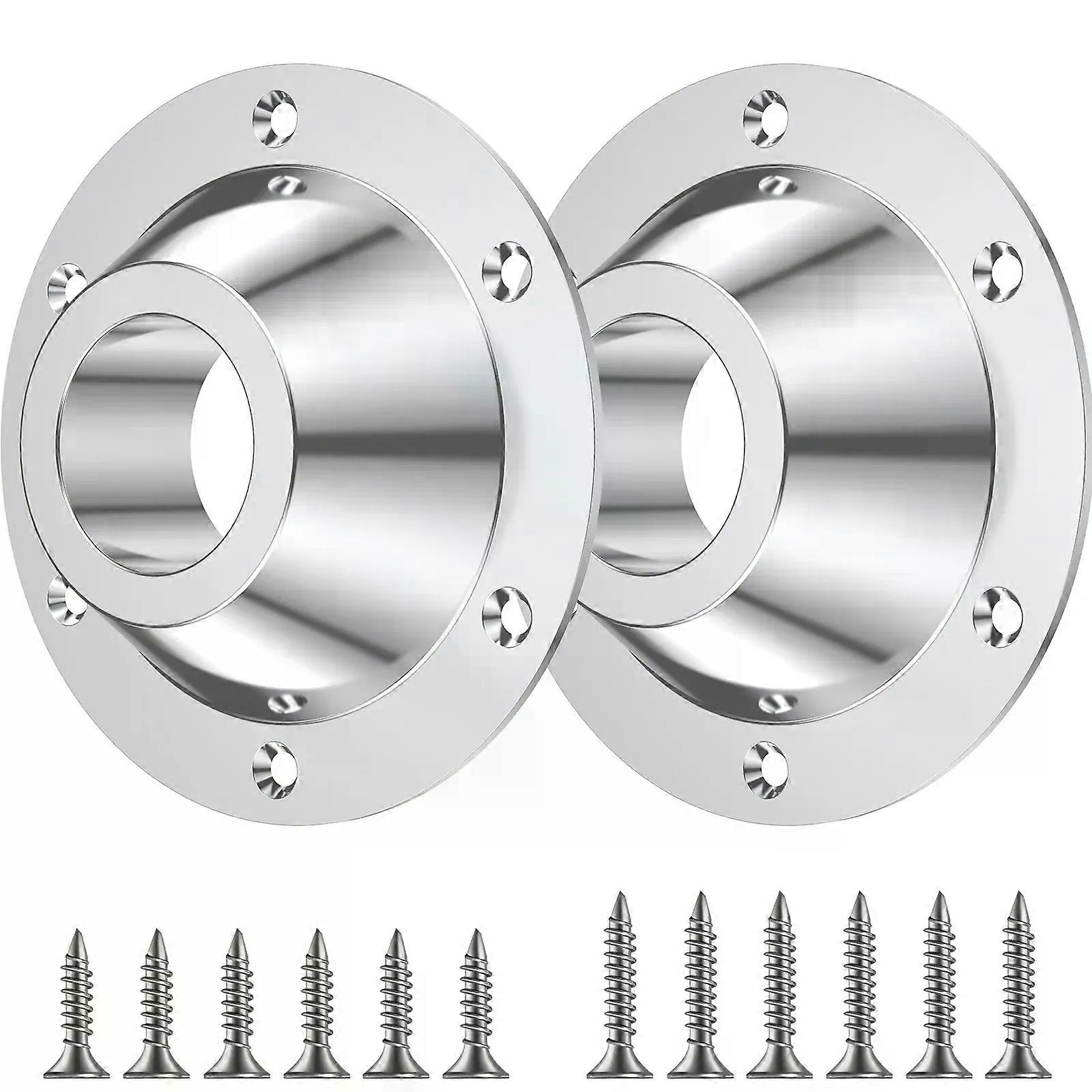 2Pcs RV Table Base Aluminium Alloy RV Pedestal Table Base Flange Standard RV Table Floor Mounting Bracket Bases for Boat Yacht