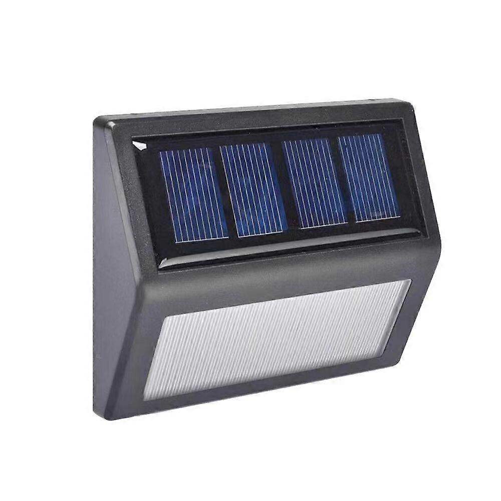 Solar stair railing step lights
