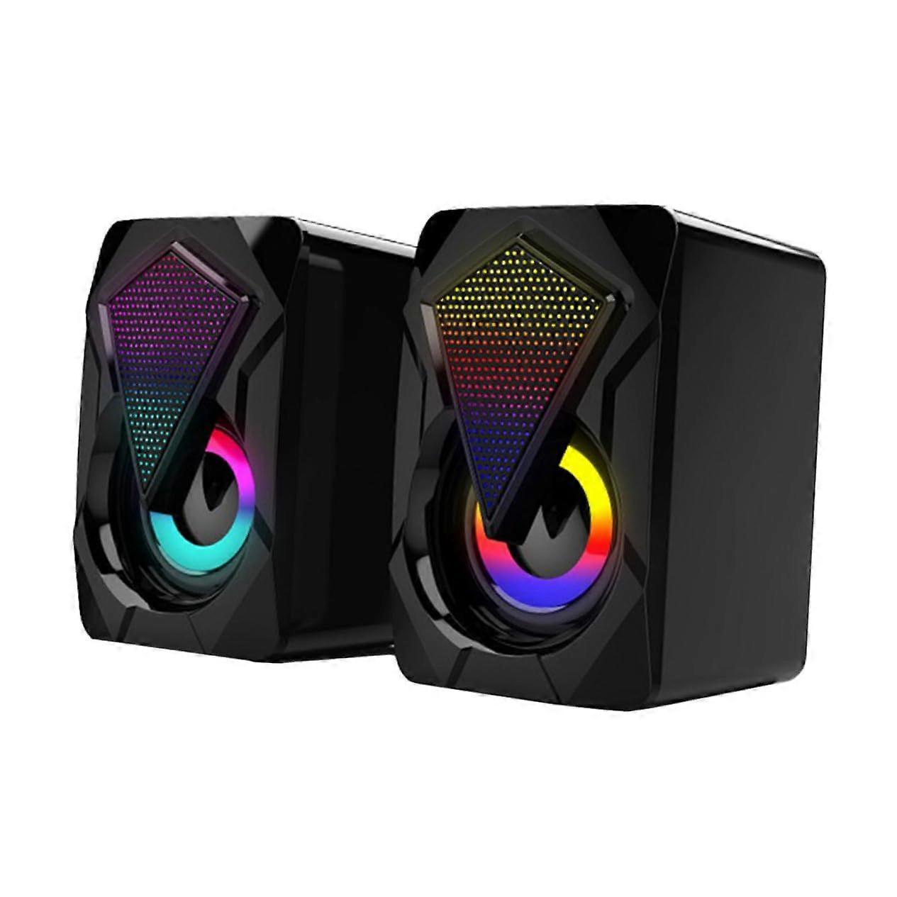 Loudspeaker Box for Computer, Compact Practical Speakers for Home Office, USB Powered, Stereo Sound System