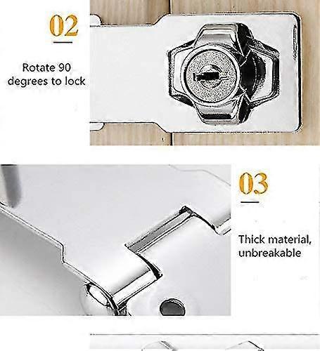 Keyed Hasp Locks Twist Knob Keyed Locking Hasp For Small Doors,cabinet