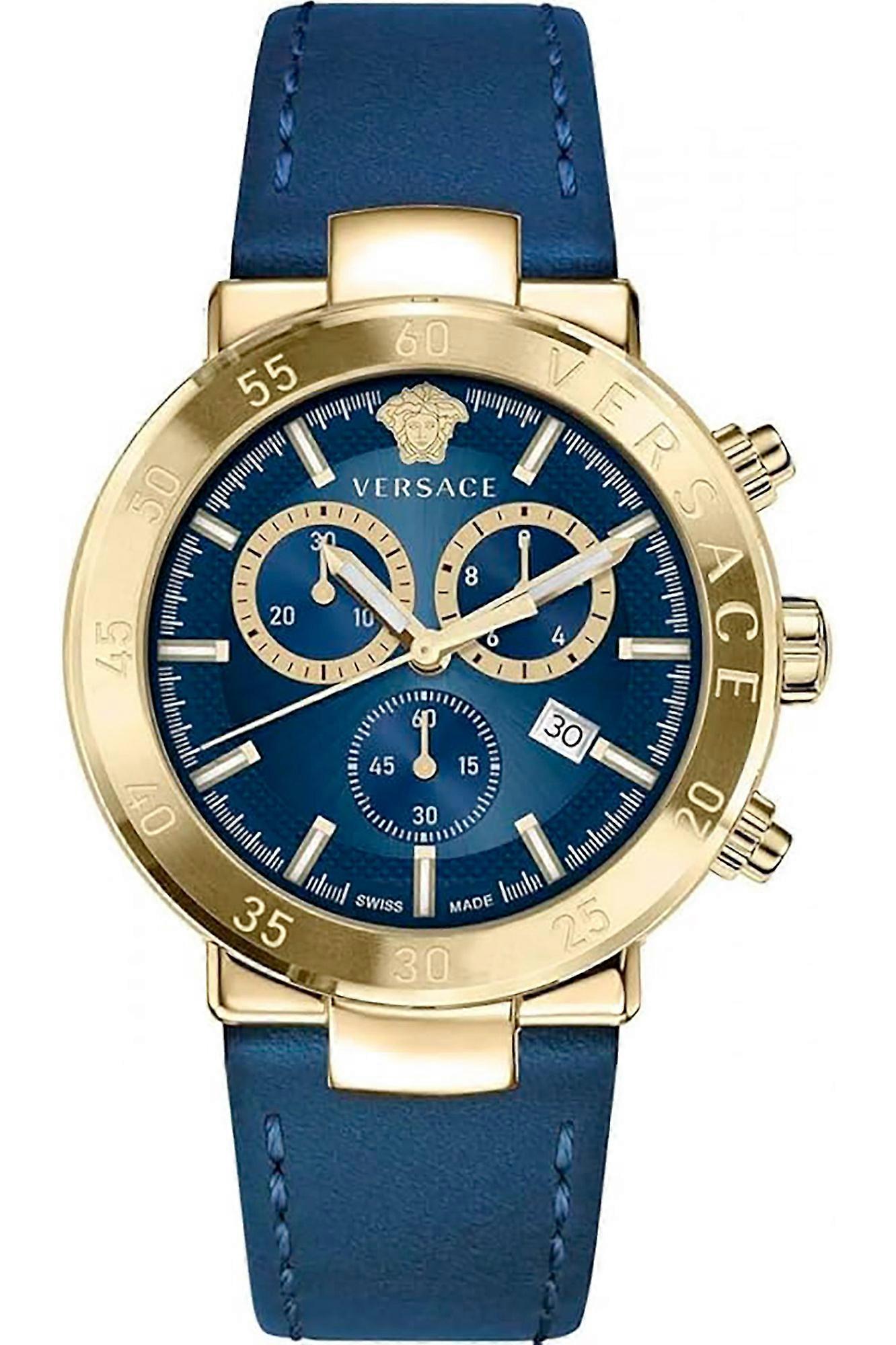 Versace VEPY00921 - Leather Male Quartz Chronograph