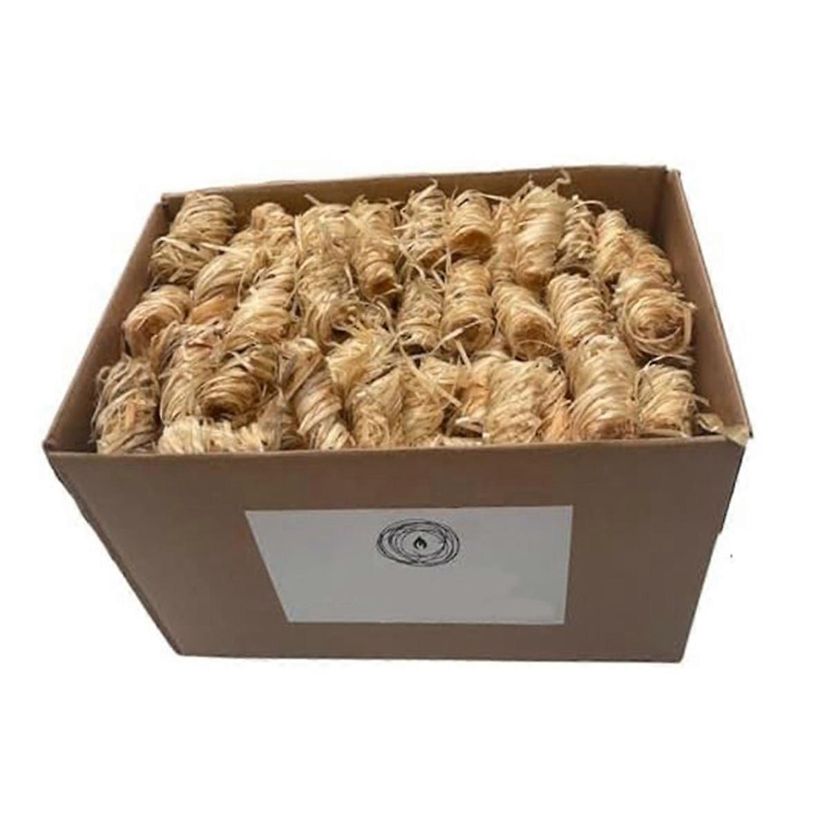 As Shown Natural Firelighters For Wood Burners, Fire Firelighter For Stove, Bbq Cooking,Natural Wood Wool Size 20