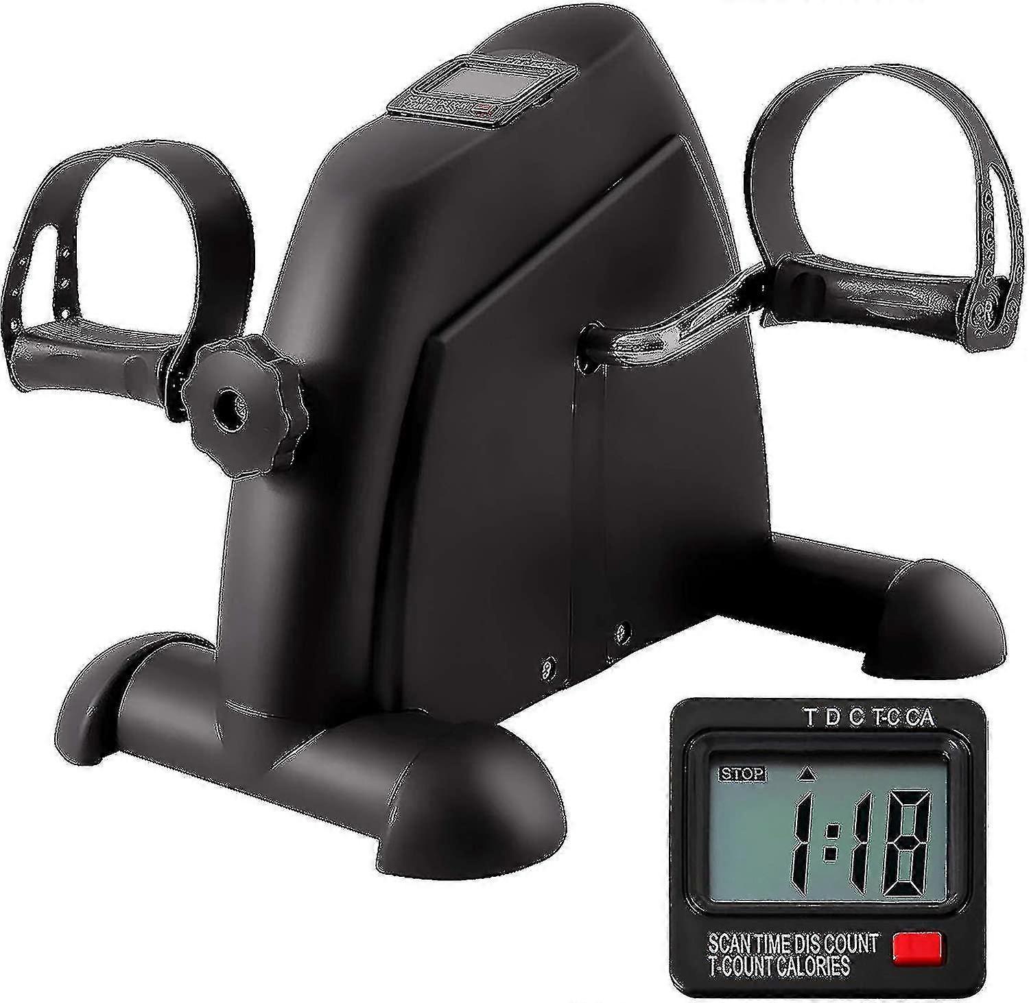 Caraele Peddler Exerciser mit LCD-Display unter dem Schreibtisch, Mini-Heimtrainer, Fußpedal-Exerciser für S