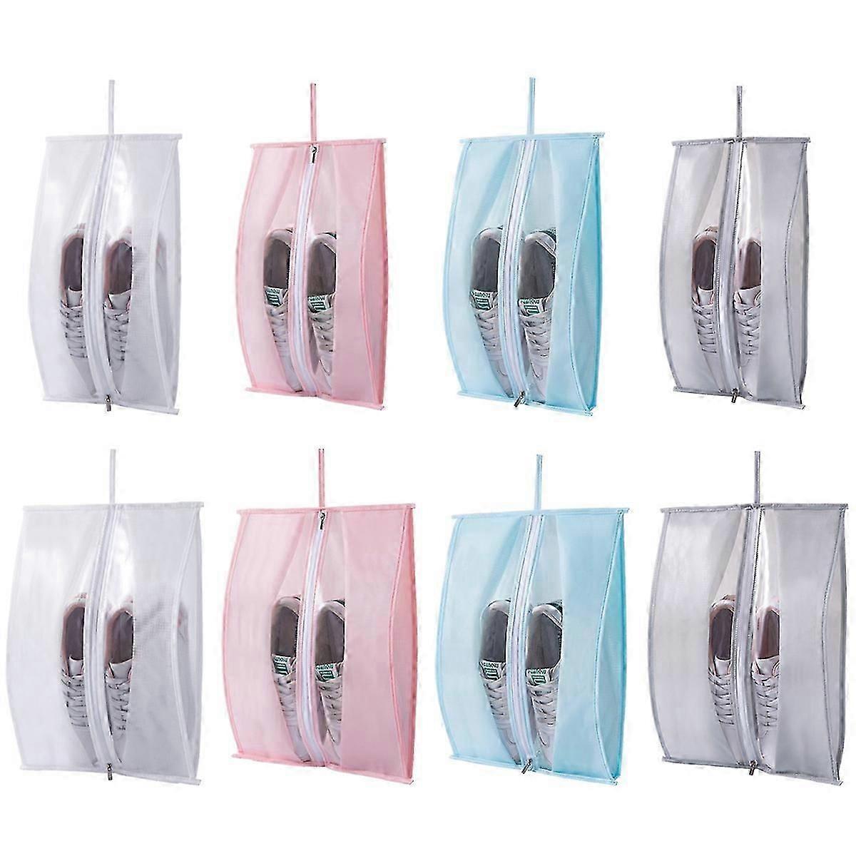 حقائب أحذية للسفر ، 8 عبوات حقائب أحذية متعددة الألوان للرجال والنساء ، حقيبة منظم أحذية محمولة مقاومة للماء مع سحاب قوي وبلدي