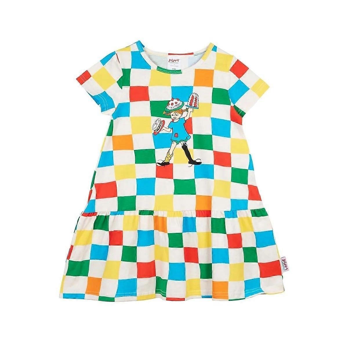 Pippi Langstrumpf - Pippi kariertes Kleid kitt