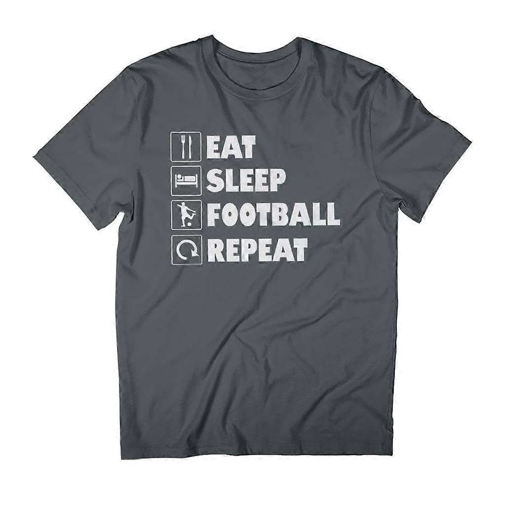 Eat Sleep Football Repeat Father's Day Men's T-Shirt