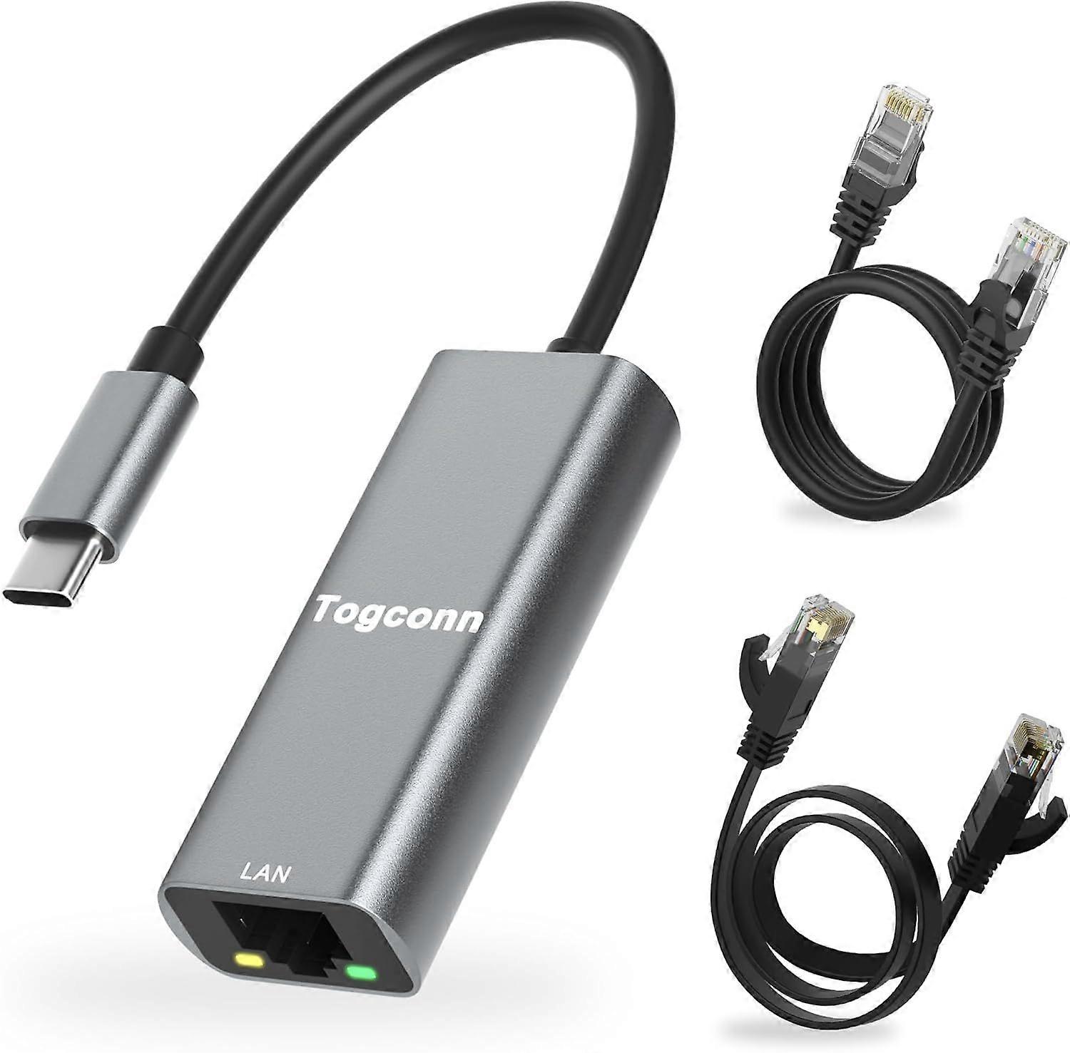 2025 Ultimo modello di adattatore da USB C a Ethernet, connettori da USB 3.1 Type-C a RJ45,