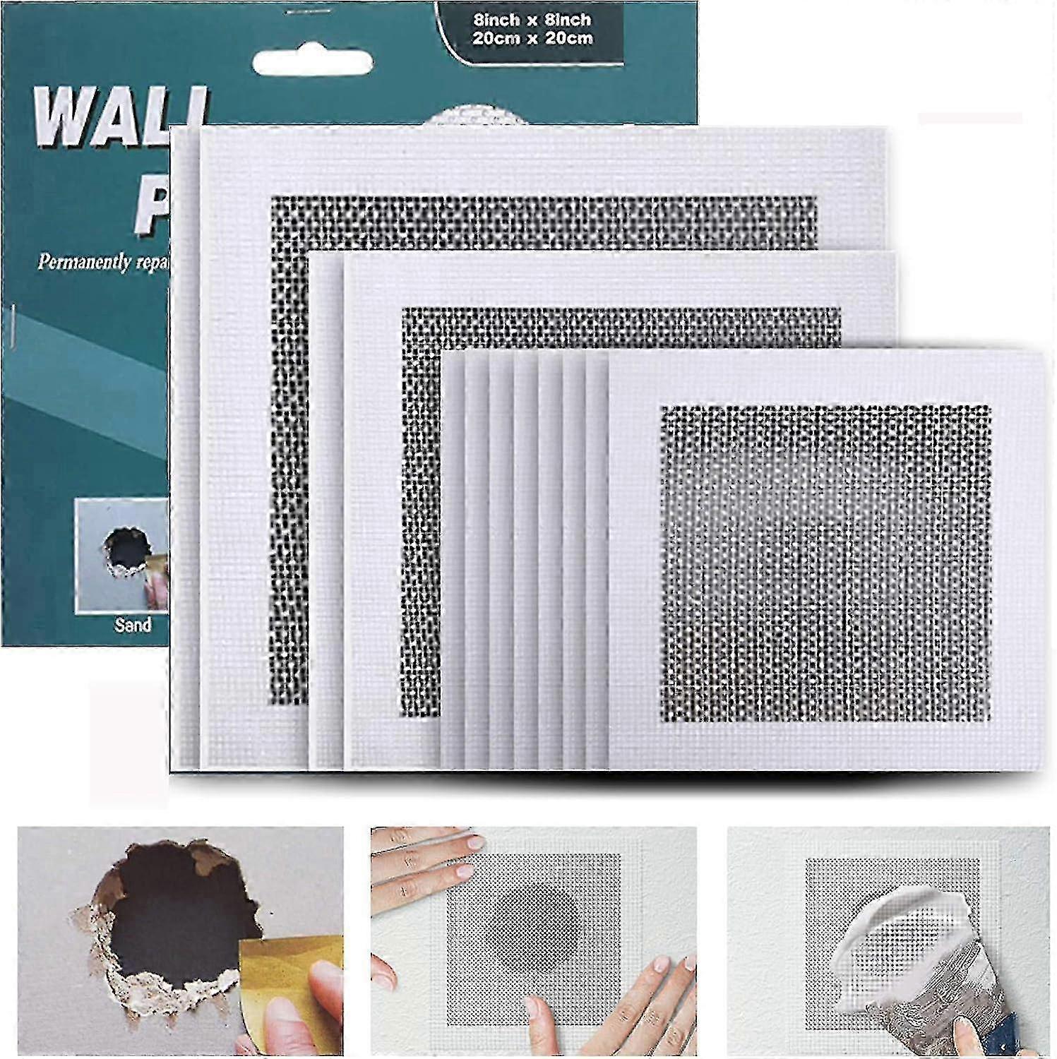 12-Piece Aluminum Drywall Repair Kit for Wall Patching