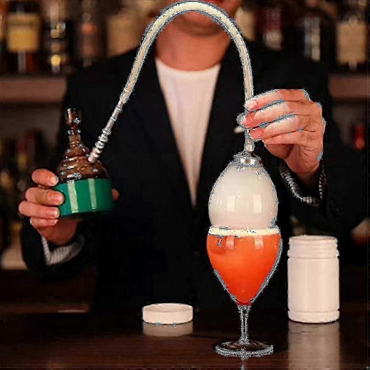 Φορητός μοριακός ψεκαστήρας νερού φυσαλίδων καπνιστών καπνιστών πιστολιών καπνίσματος κοκτέιλ φορητός για την κουζίνα-ZZY φραγμών