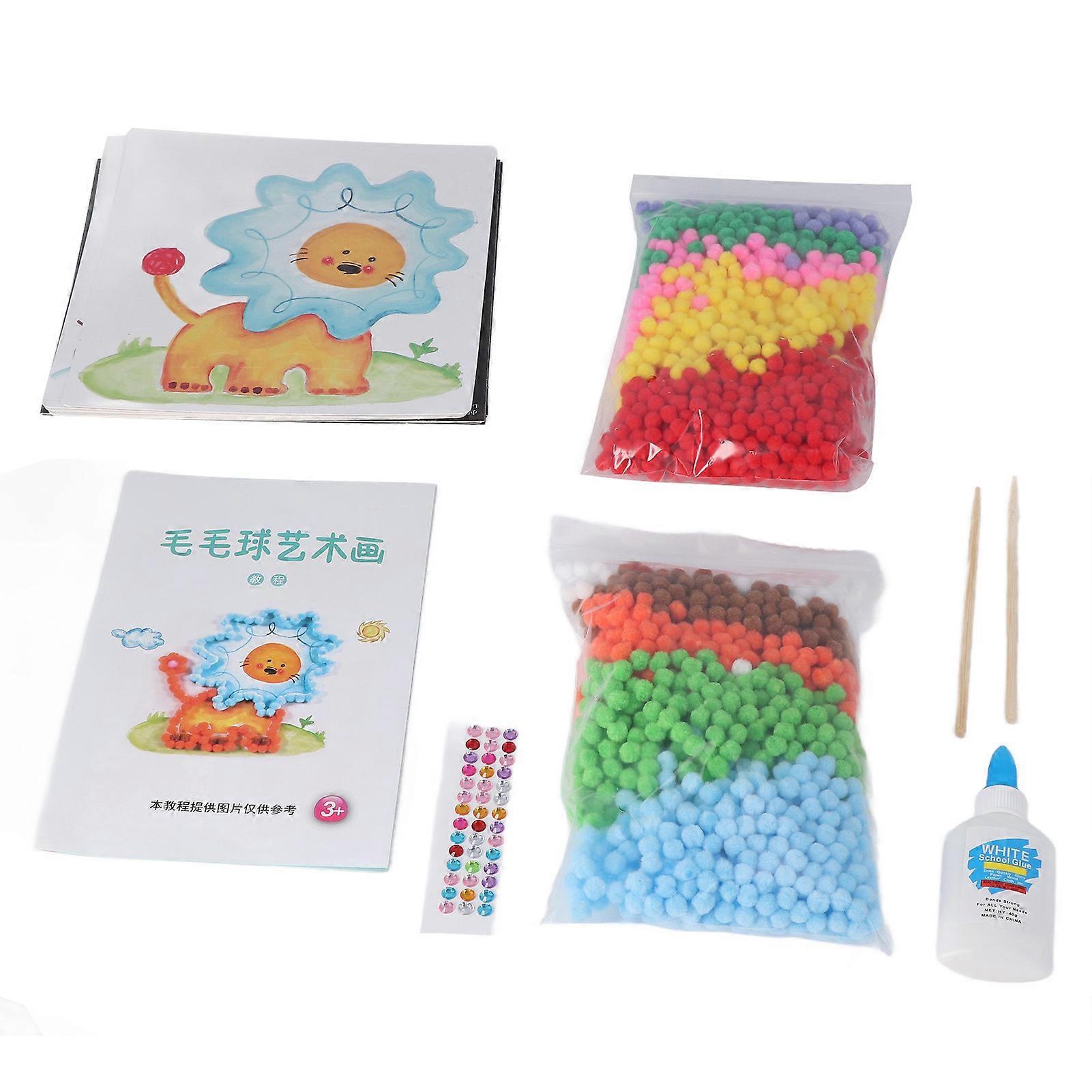 Sticker Sticky DIY for Kids Enhanced Color Perception Exercise Hand Eye Coordination Handcraft Mosaic Art