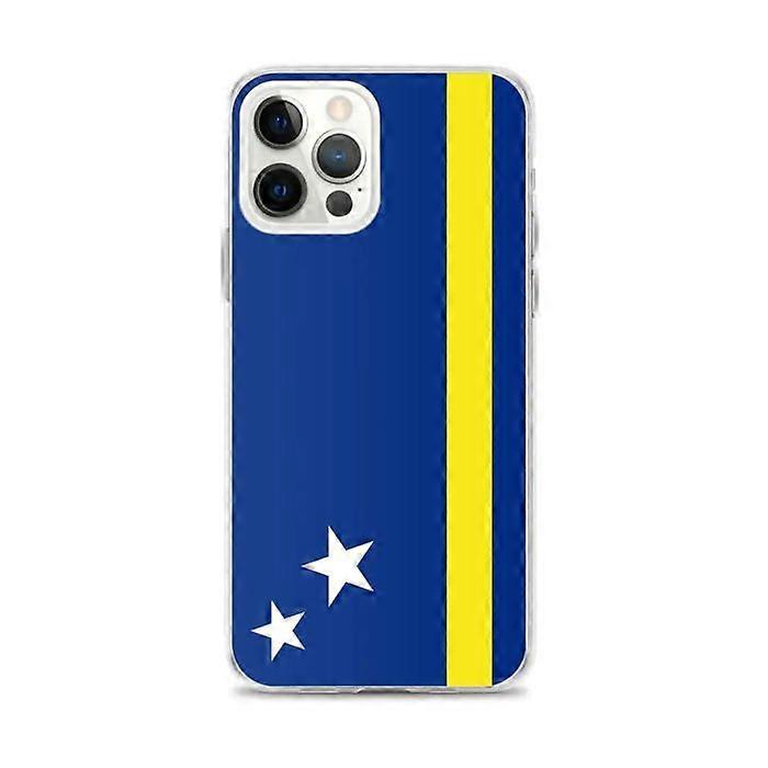 iPhone Case - Curaçao Flag - iPhone 12 Pro Max - Flexible - Multicolor - Vertical