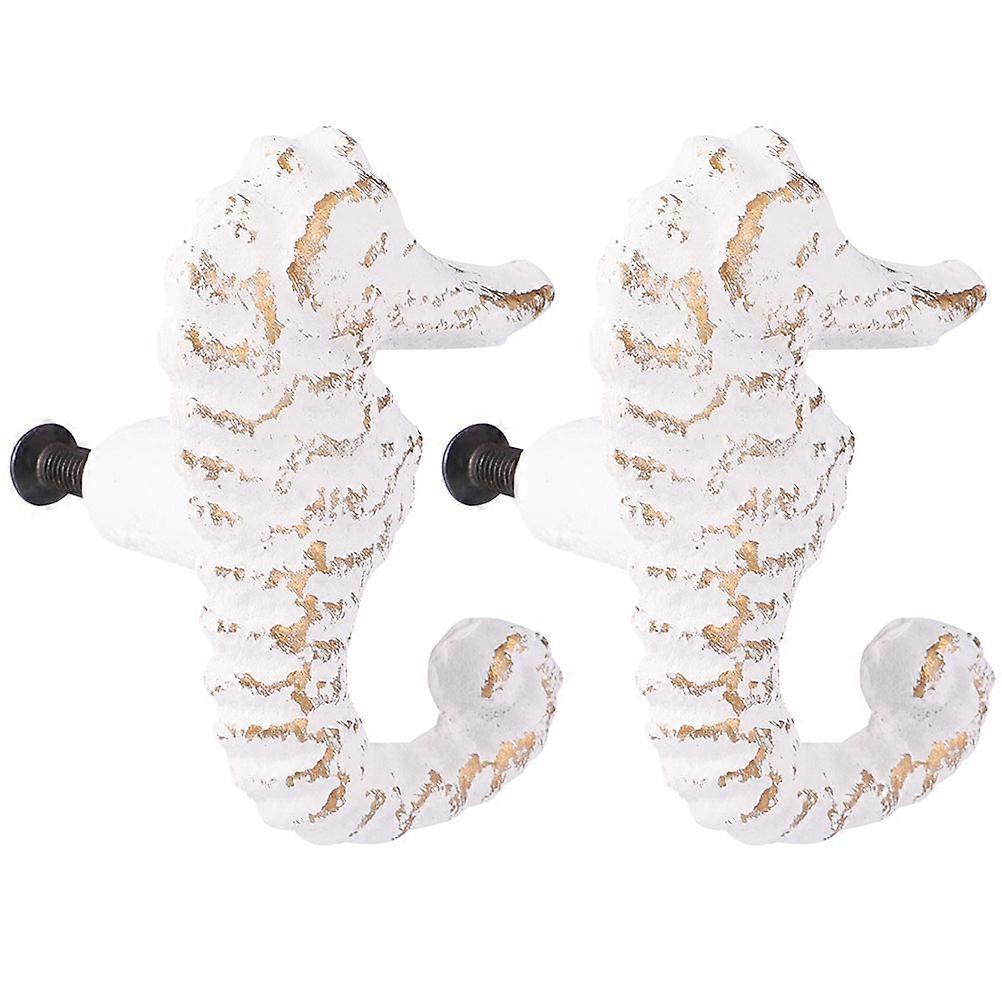 Pulls, Exquisite Iron Sea Horse Knobs for Cabinets and Drawers