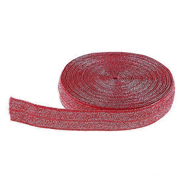 5x5 iarde Bling cotone piegare cucito fascia elastica per sartoria rosso