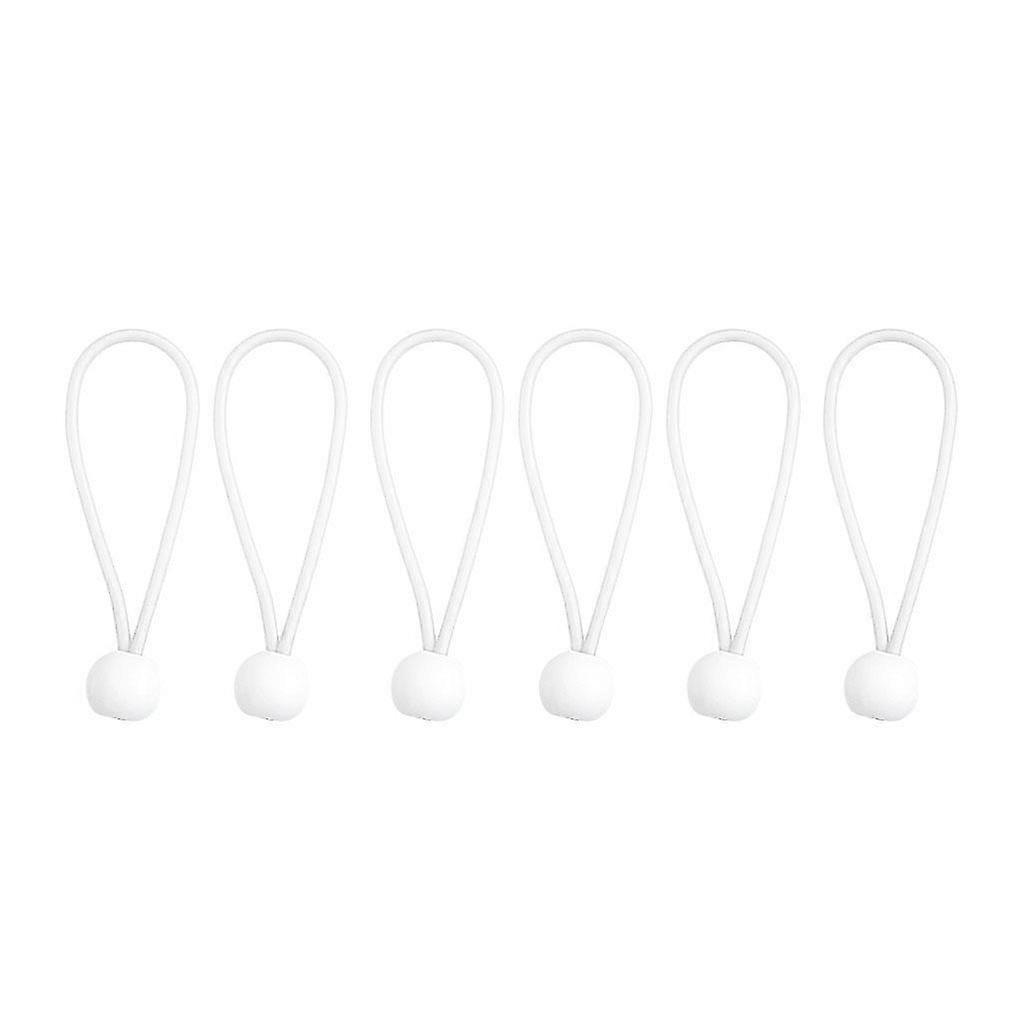 6pcs Cords Elastic String Canopy Tarp tie Strap Tent Fix Rope for Camping Roof