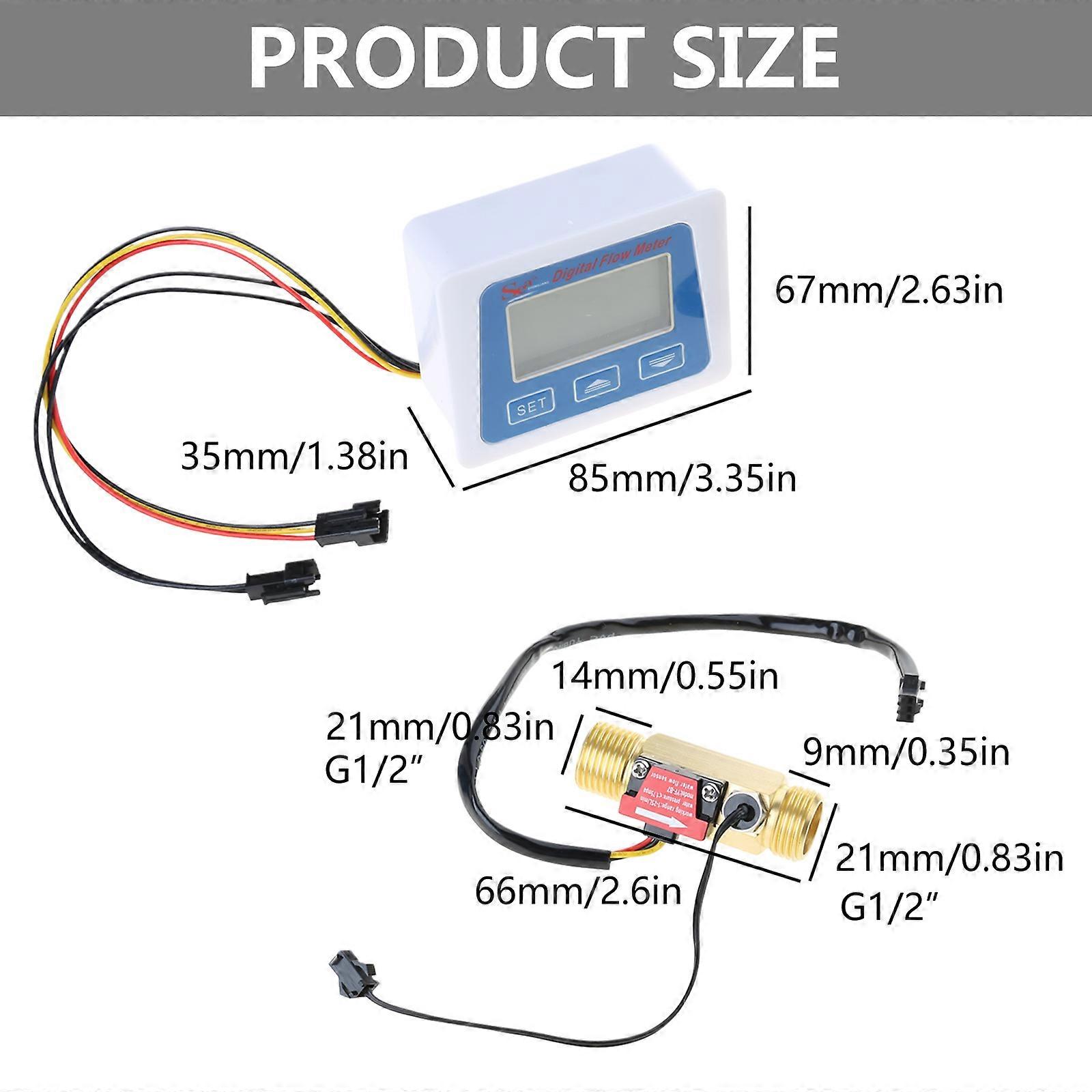 Professional Low-power Digital Flowmeter with 4-point Flow Sensor