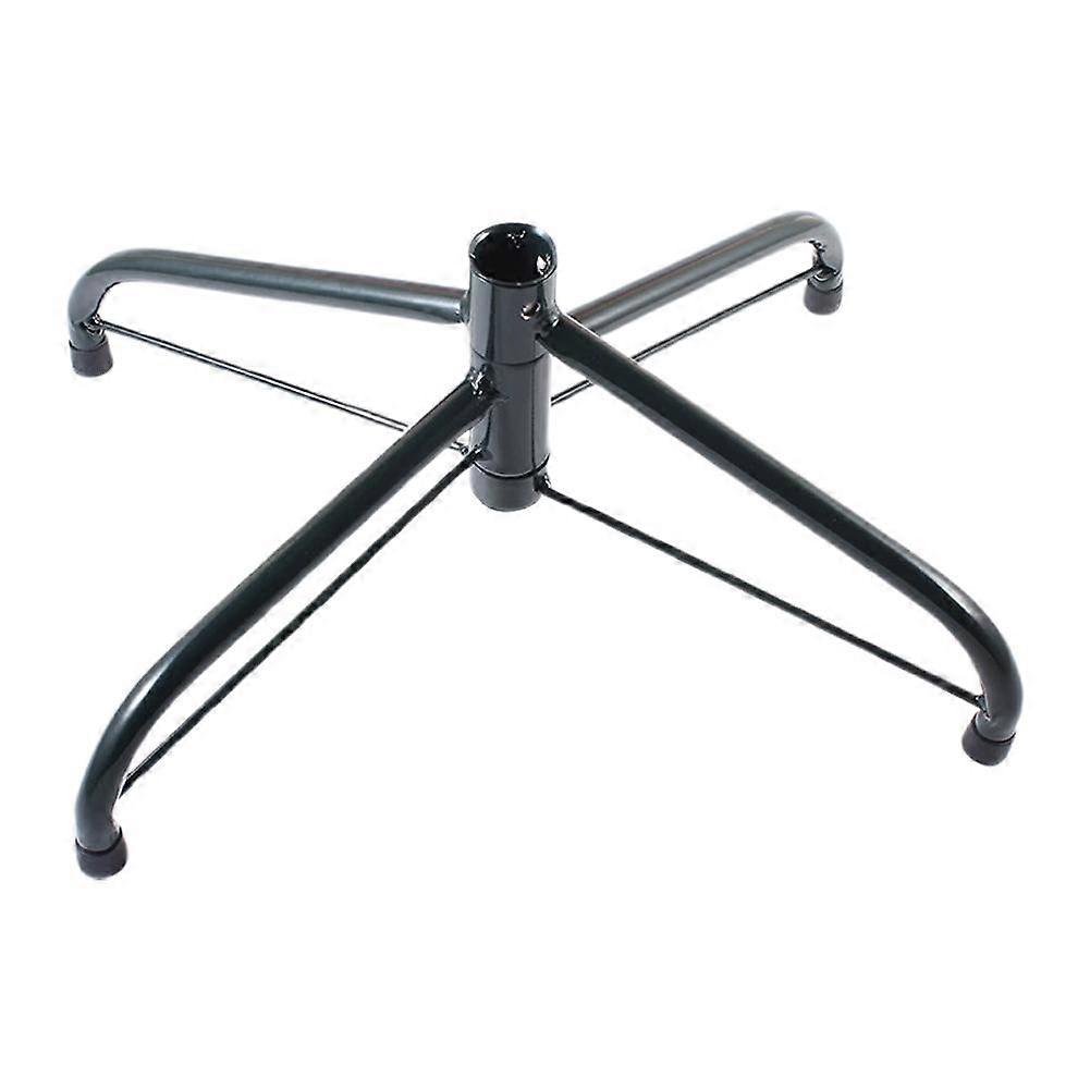 Suporte de metal resistente para árvore de Natal, base robusta e estável, fácil de montar, com proteção antiderrapante para o piso.