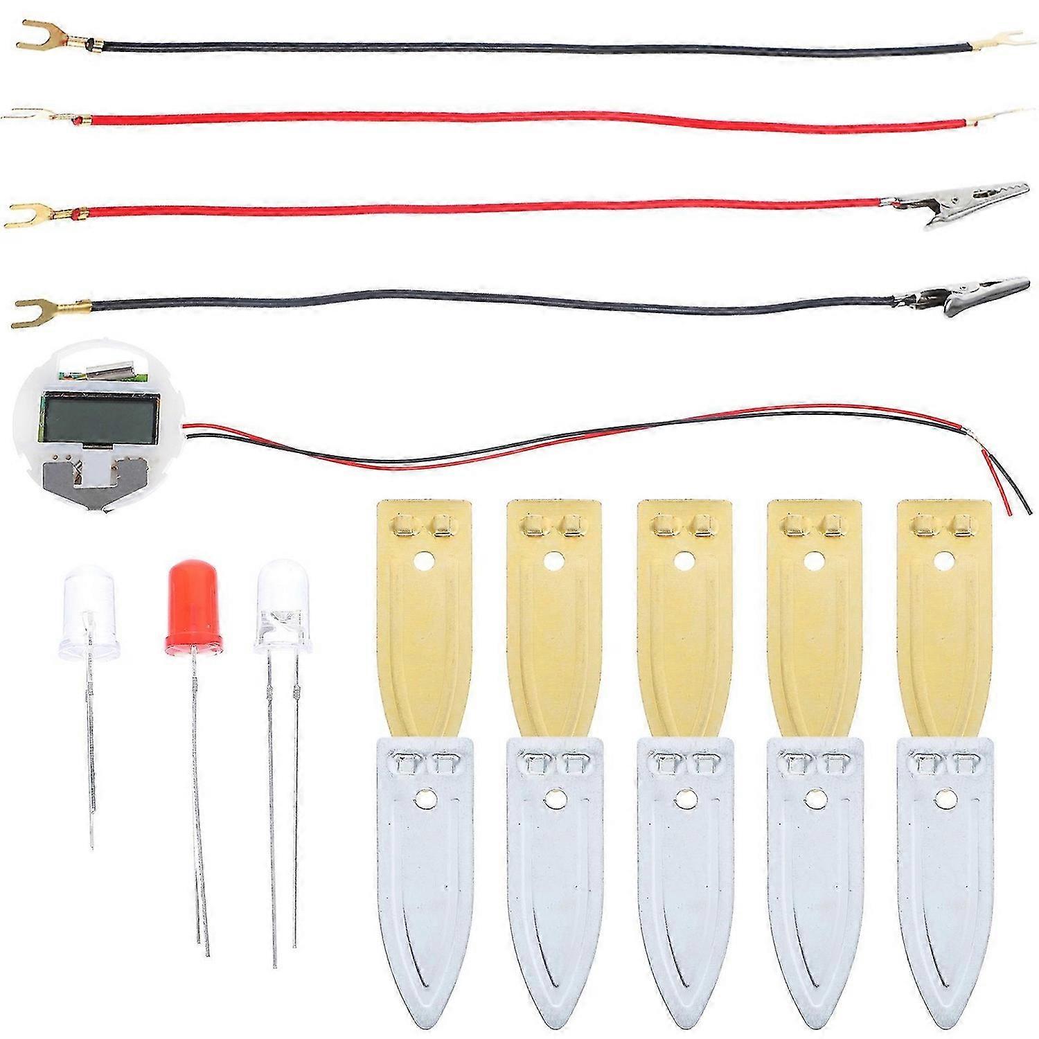 1 Set of Fruit Battery Science Experiment Kit for School Science Project Kids DIY Fruit Battery Lab