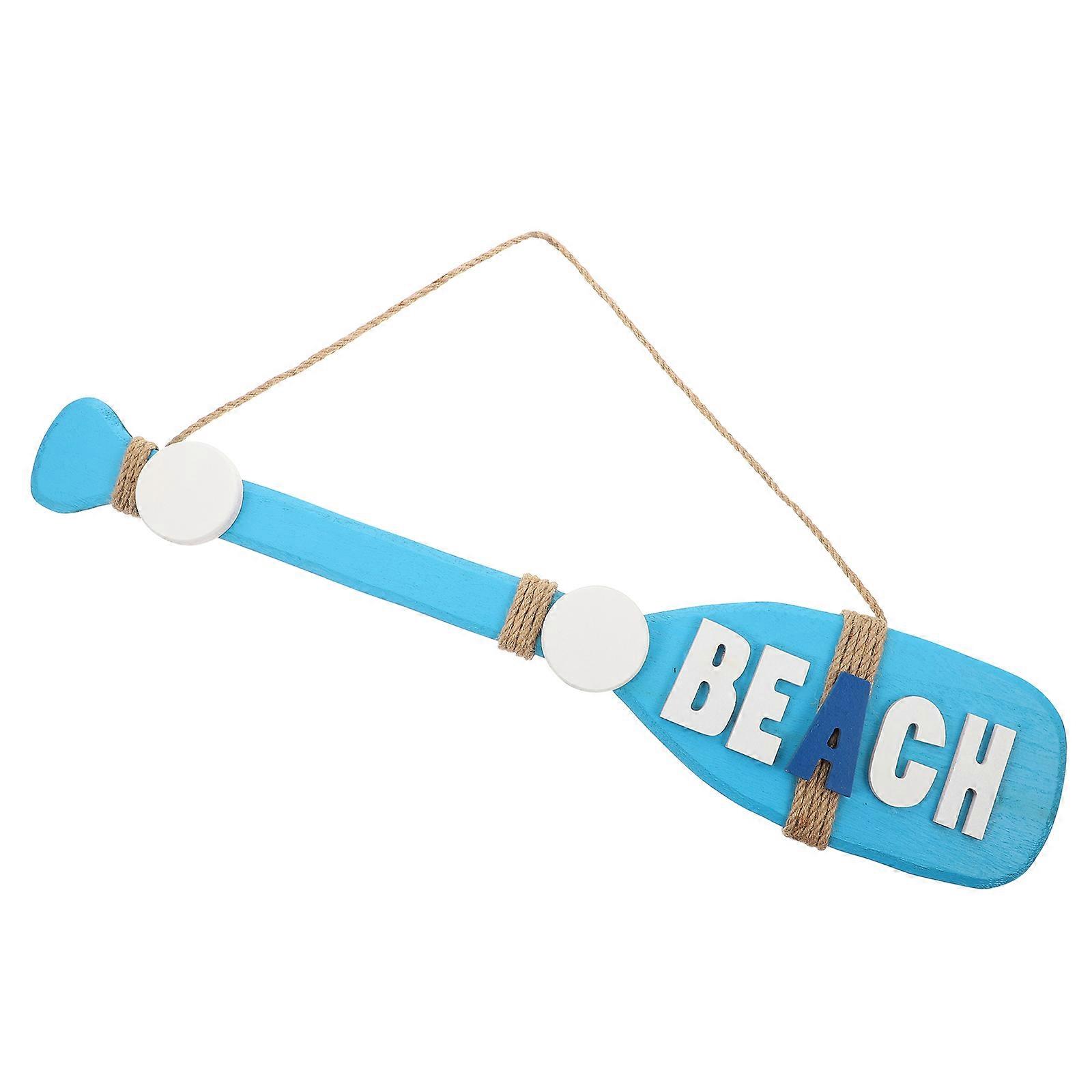 1Pc Decorative Paddle Shaped Hanging Hook Stylish Wall-mounted Clothes Hanger