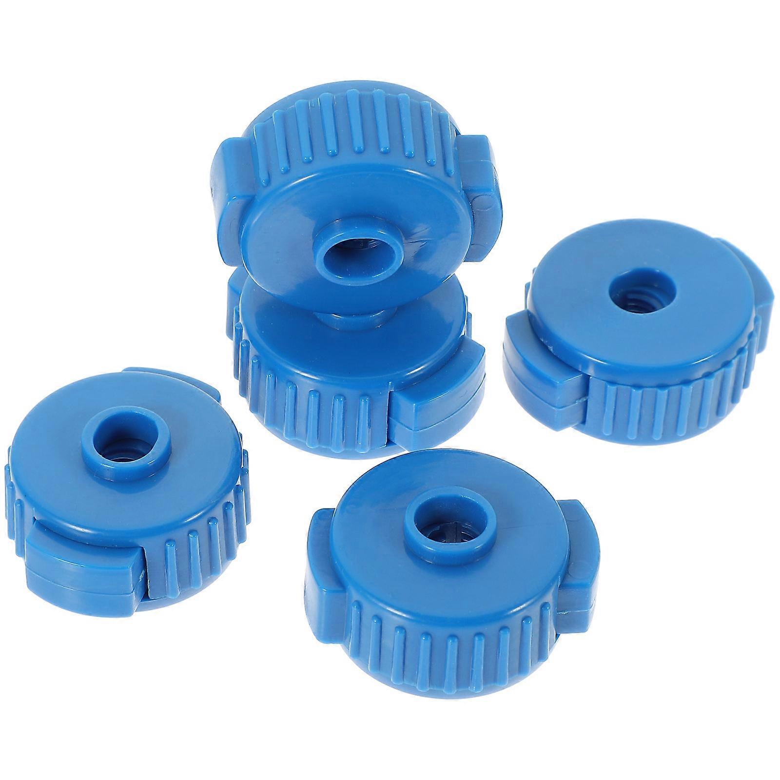 Blue Quick Release Cymbal Nuts Drum Fixing Kit   5pcs Plastic Drum Accessories for Fast Installation and Noise Reduction