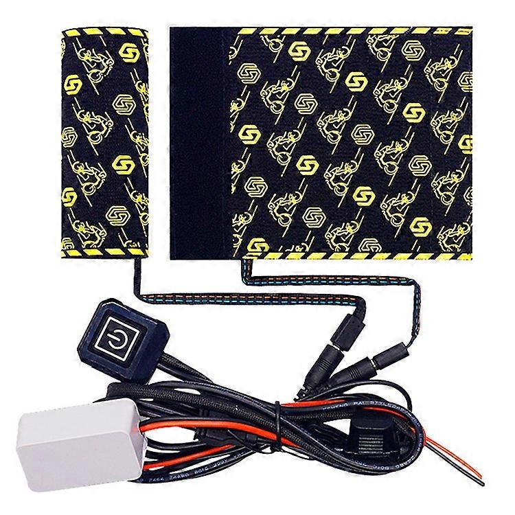 WUPP CSZH-974C1 20-90V 5 + 1 Engrenagem Motocicleta Guidão Punhos de Aquecimento Padrão Design Punho Aquecido com Função de Memória, Cabo ACC de 80 cm