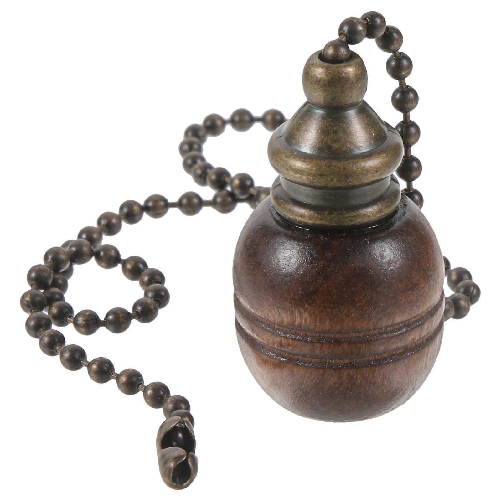 Elegant Retro Decorative Fan Pull Chain for Ceiling Lights and Fans – Durable Wood Design for Home Decor