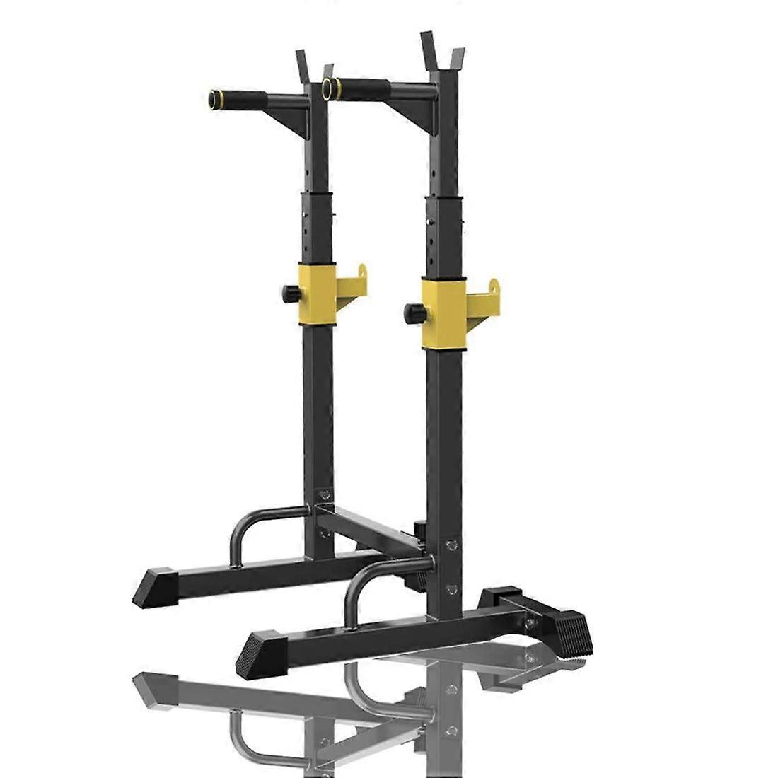 Multifunctional Barbell Stand, Squat Stand, Height Adjustable, Dip Stand, Home Gym