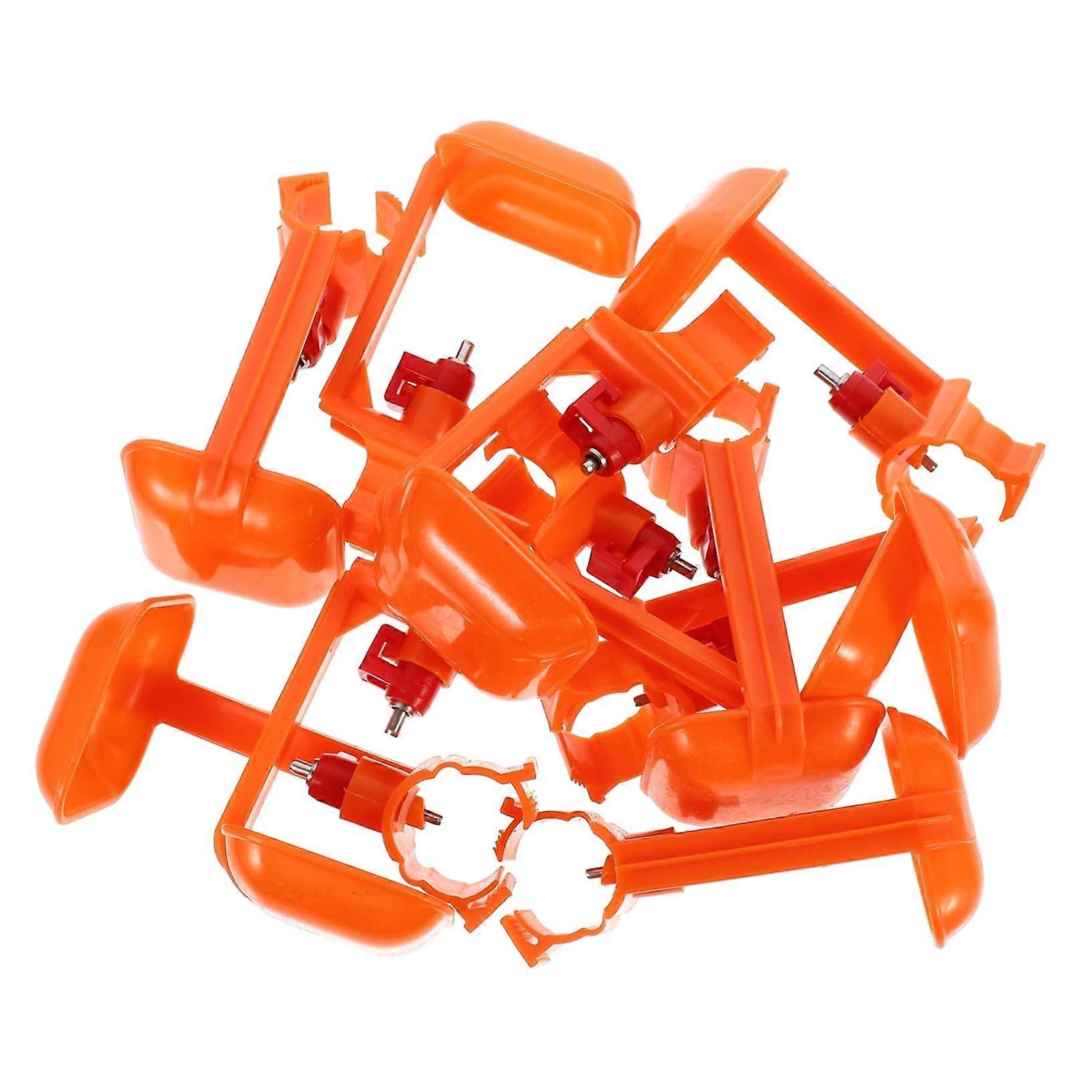 Automatic Chicken Nipple Waterer Pack Of 10 - Compact Portable Poultry Watering System With Nipple Drinker