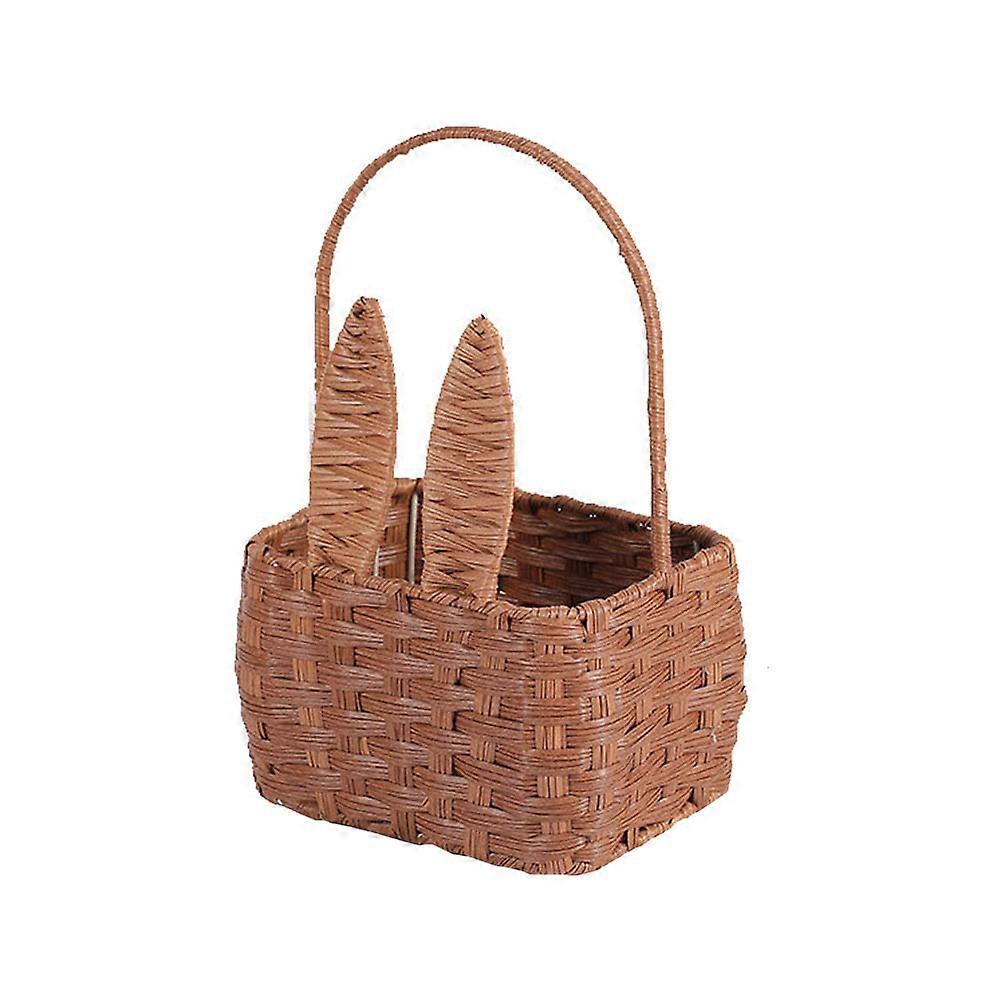 1Pc Storage Basket Outdoor Picnic Storage Basket Food Basket Picnic Food Organizer
