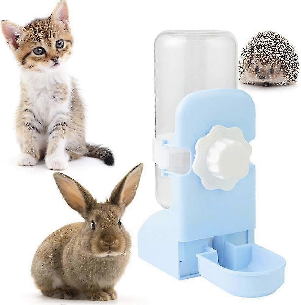 ウサギ、モルモット、ハムスター、ラット、500ml、ブルー、ハンギングウォーターディスペンサー