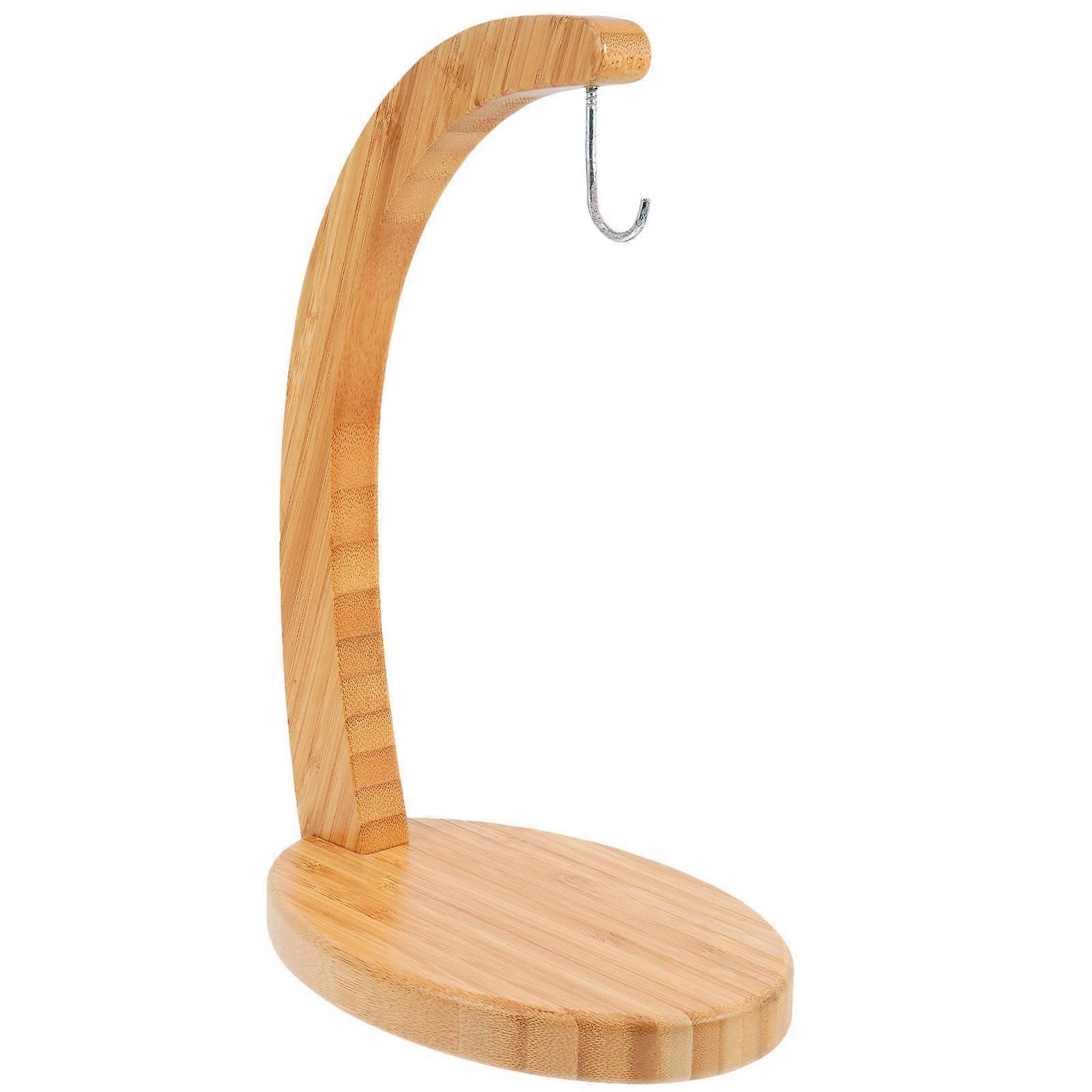 Bamboo Fruit Hanger Stand Banana Holder Storage Rack for Kitchen Home Decor Odor Free Bananas