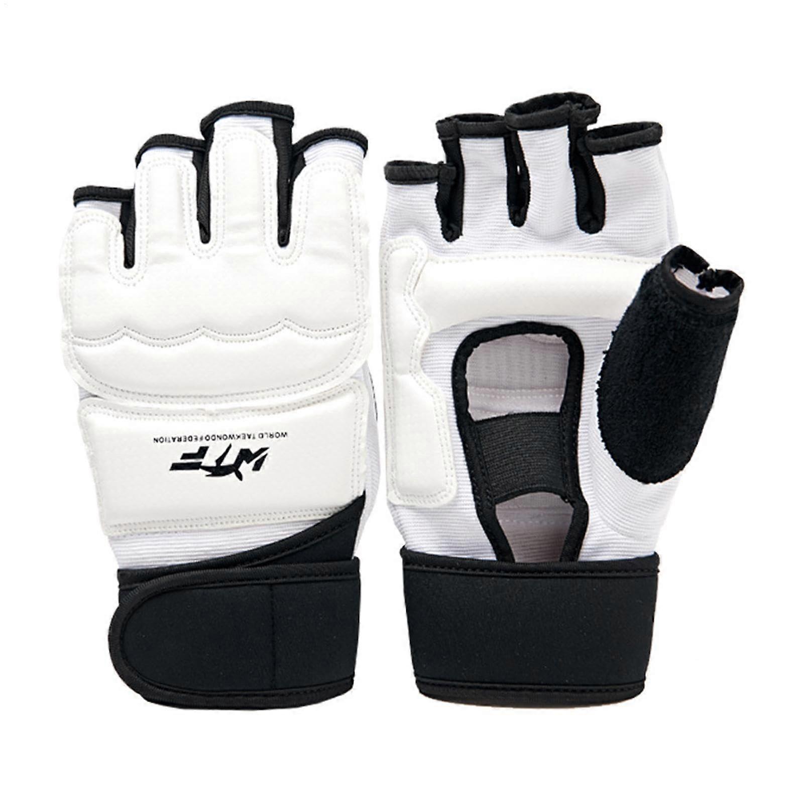 Kickboxing Gloves for Kids, PU Leather Half Finger Training Gloves for Taekwondo, MMA, and Punch Bag Sparring