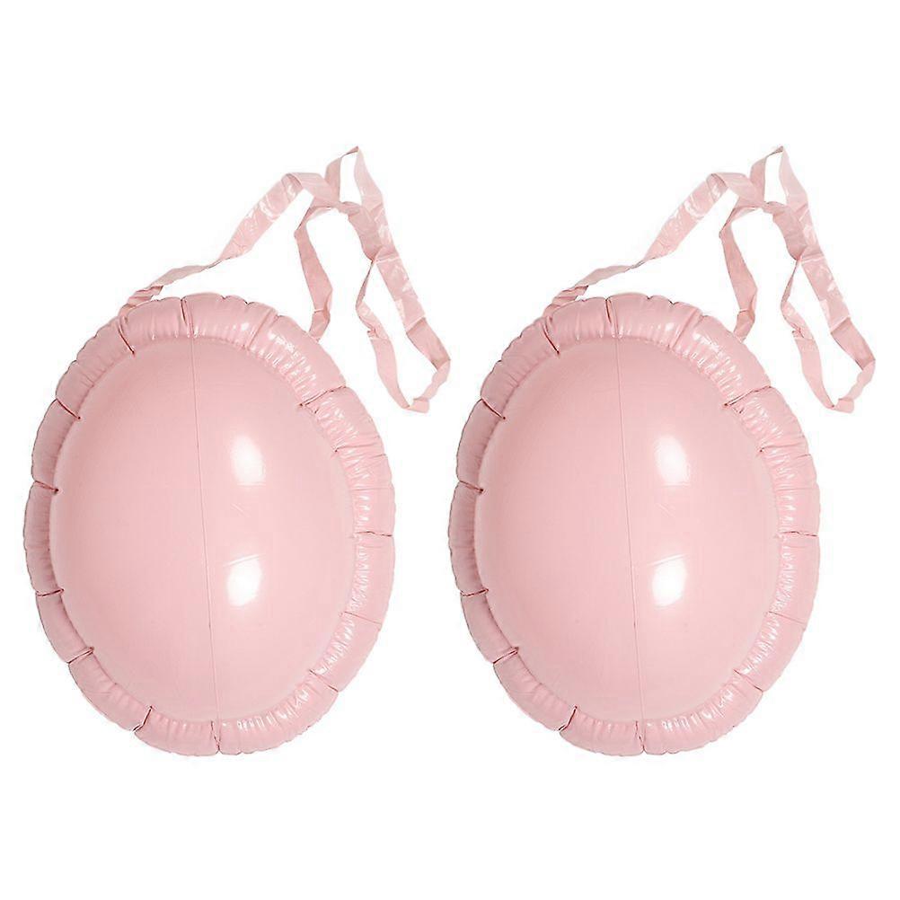 2pcs Inflatable Pregnant Belly Costume Props Realistic Pregnancy Belly Comfortable And Easy To Wear Belly Prop For Parties Stage Performances