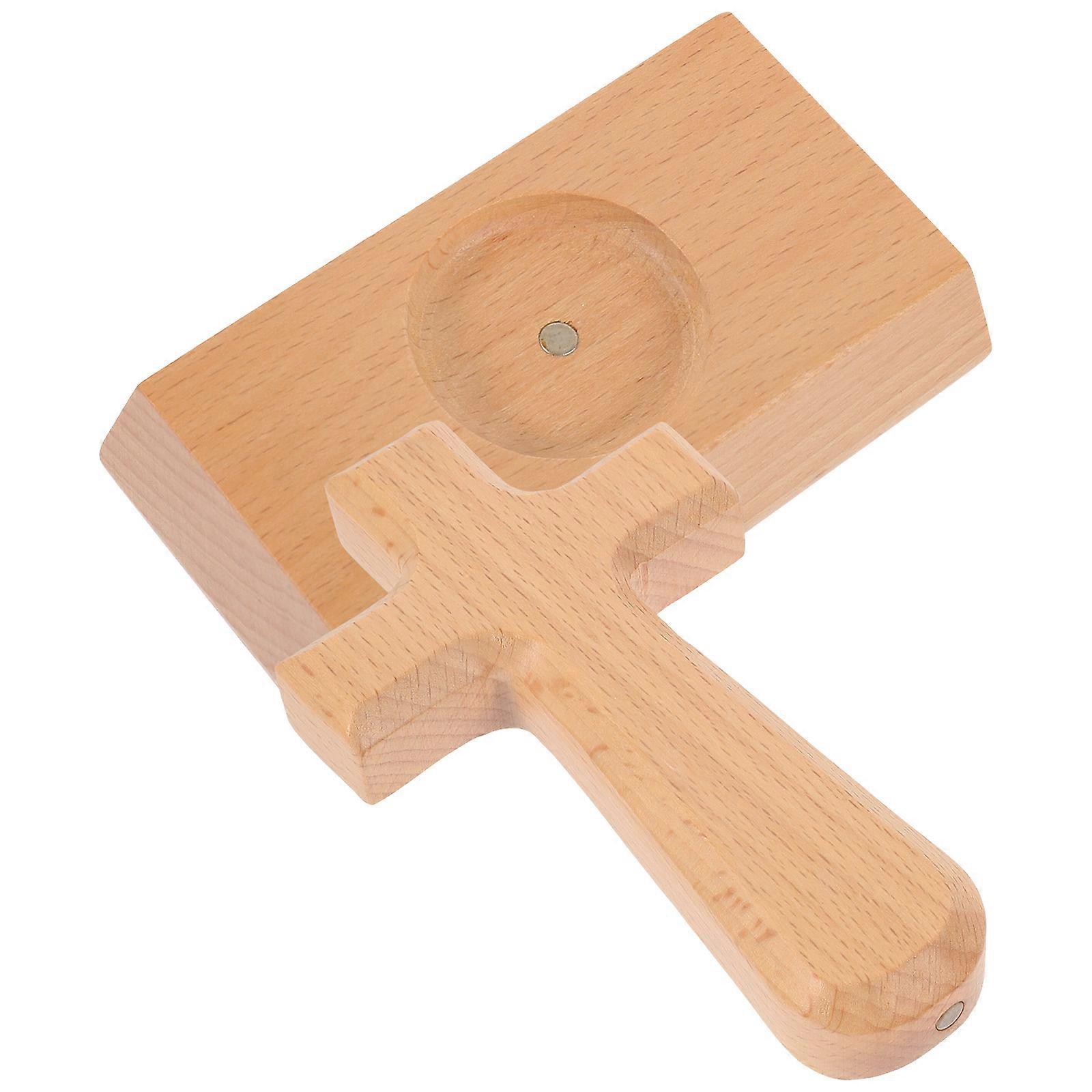 Wooden Standing Cross Decor, Large Decorative Ornament for Home and Office, Multifunctional Religious Design with Resistance