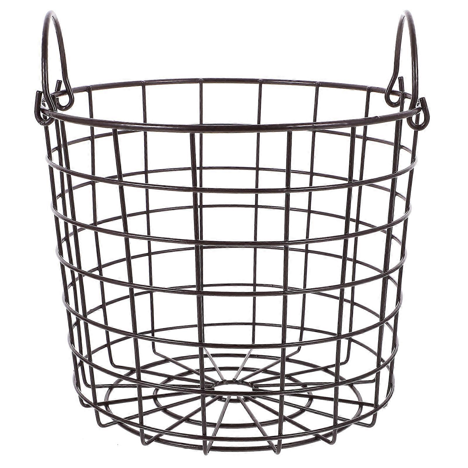 Iron Storage Basket Laundry Basket Portable Living .00X24.00X20.00CM Iron 1Set