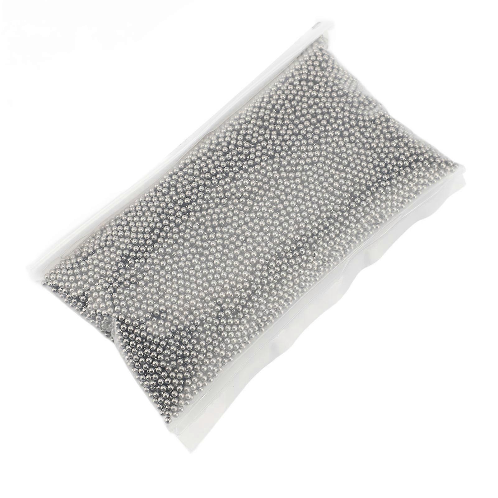 Stainless Steel Multi-Function Round Jewelry Polishing Beads for Burr Removal Size 2mm/0.08in