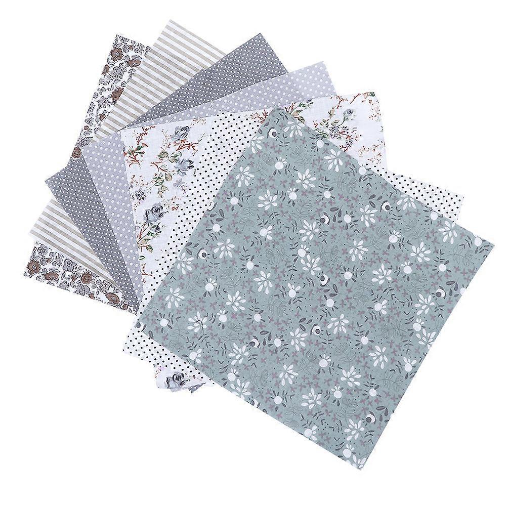 Patchwork Fabrics For Cloth Adornment Brown Style 25x25cm 21Pcs
