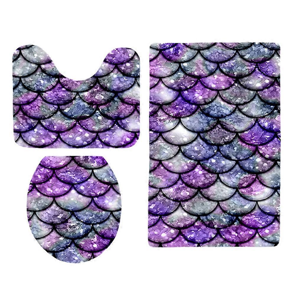 Toilet Rug Bathroom Hotel Use Pattern Easy To Clean 1Set