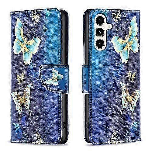 For Samsung Galaxy S23 FE 5G Colored Drawing Pattern Leather Mobile Phone Case