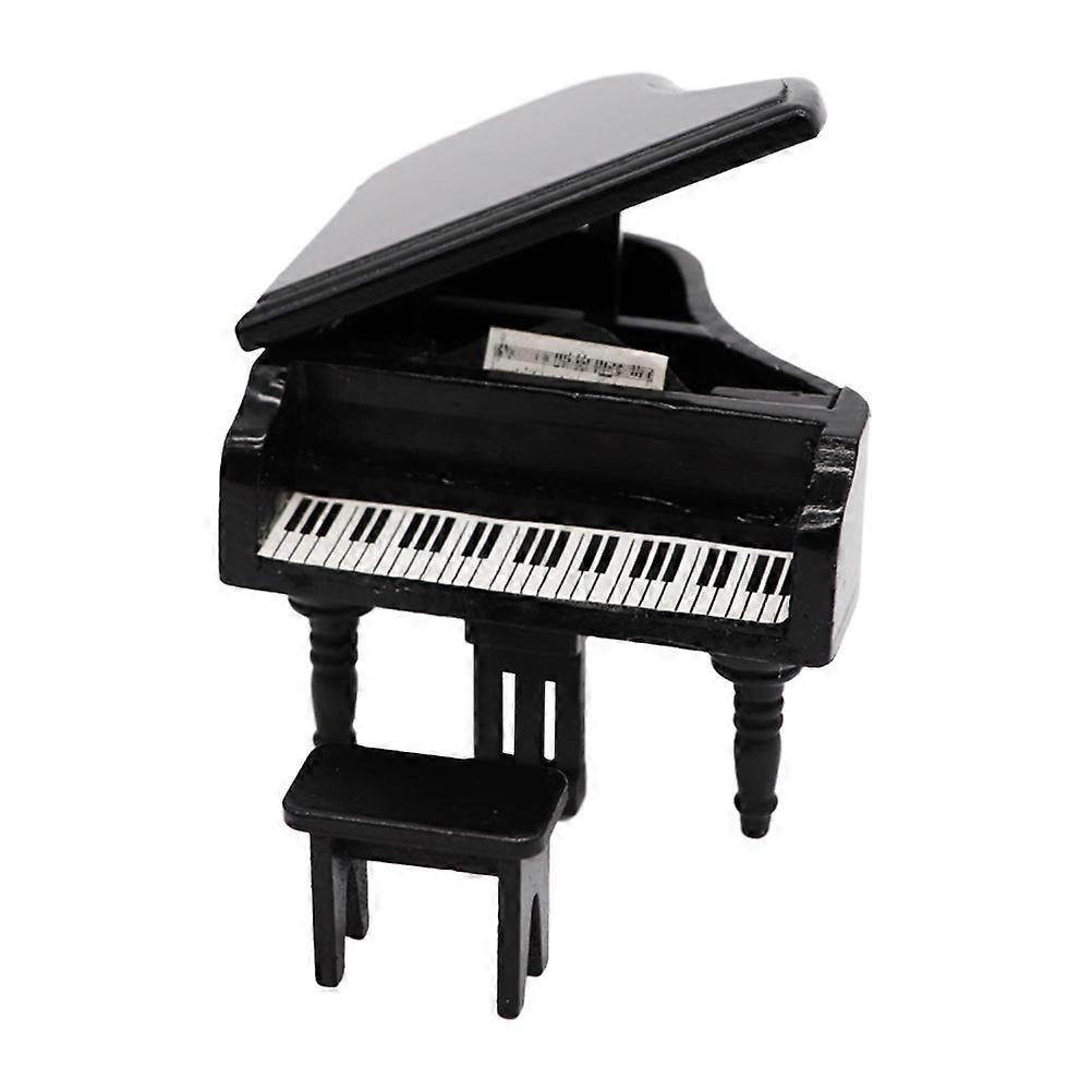 Mini Decoration Wooden Piano Shape Doll House Creation Diy Furniture Home Decoration 8.90X8.80X6.80CM 1 Piece