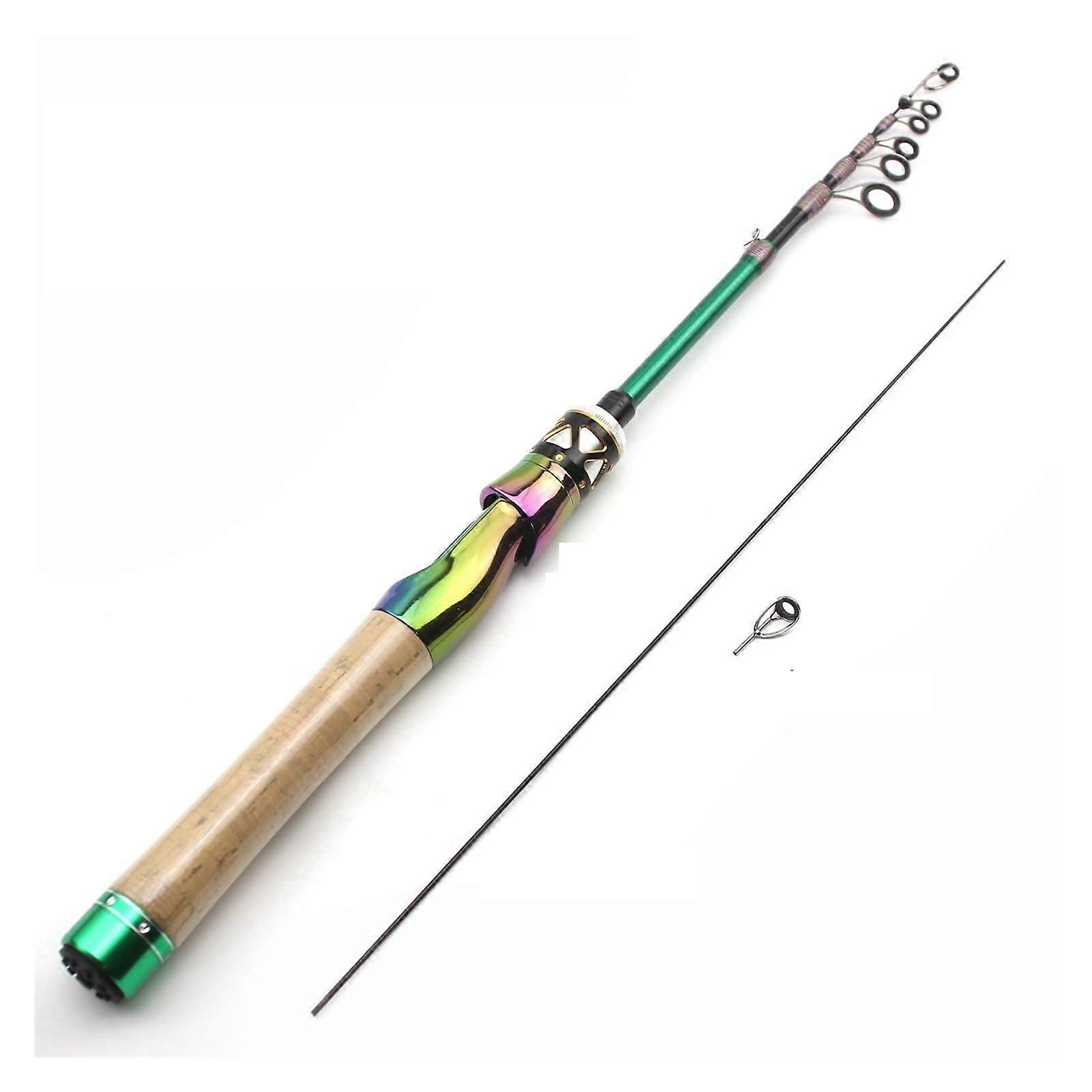1.98M Carbone Mini Ultra Légère Canne à Pêche Casting Spinning 15g (168cm)